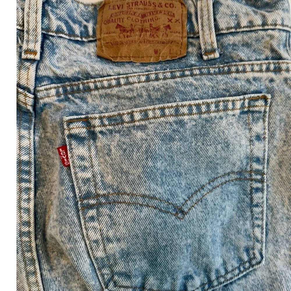 Vintage Levi's 505 Mens Acid Wash Blue Denim Jeans‎ Vintage USA 36 x 34